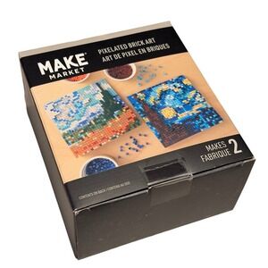 Pixelated Brick Art Kit 2 Makes Art de Pixel en Briques New Sealed Make Market